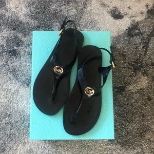 MK Black jellie sandals